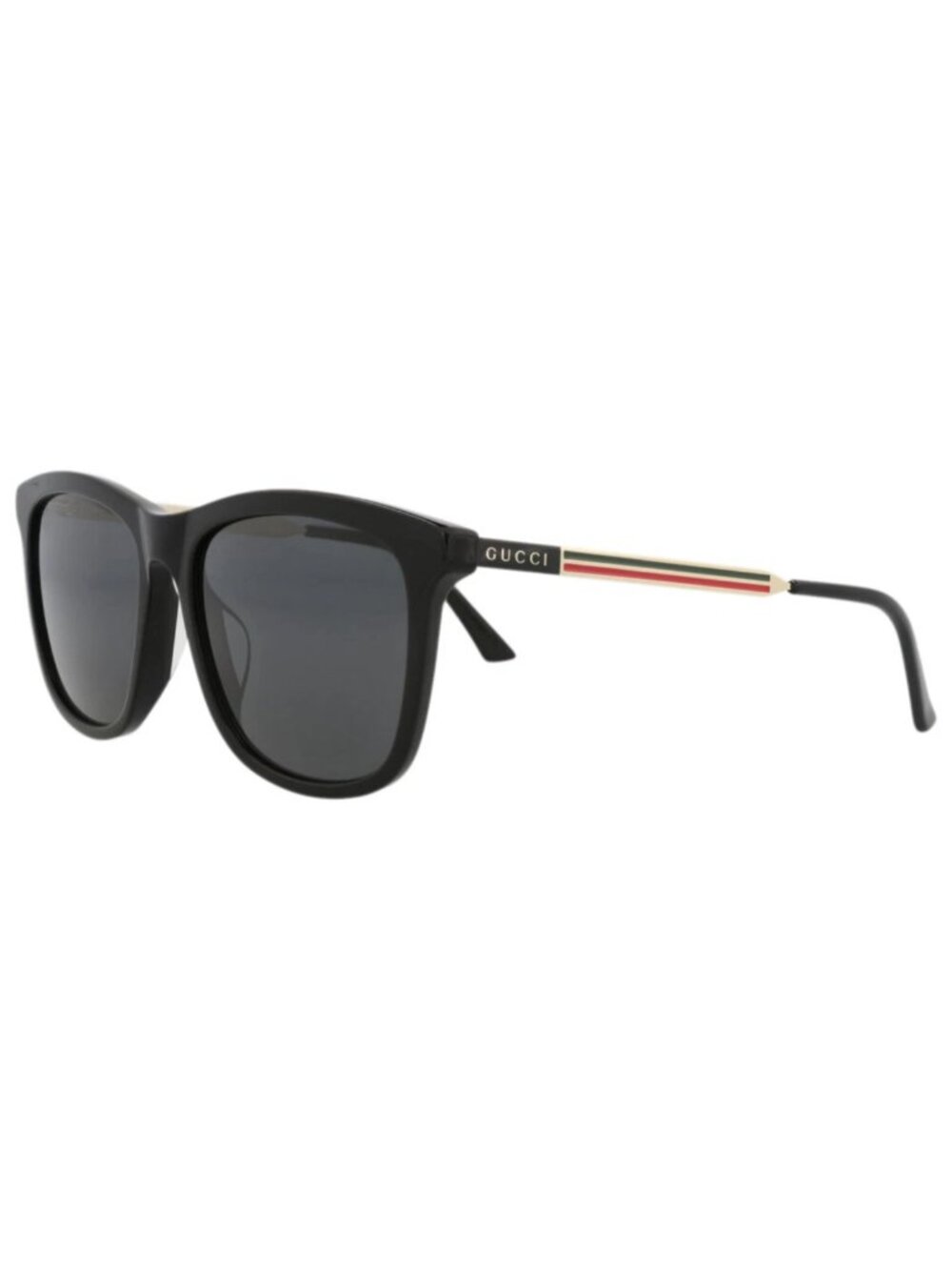 New Gucci Women's Sunglasses Square Rectangle Acetate Frame Mens Black Gold Grey